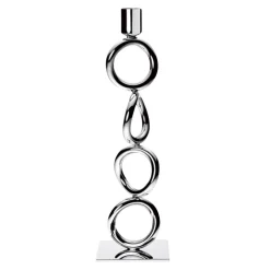 Vertigo Silver Plated Candlestick
