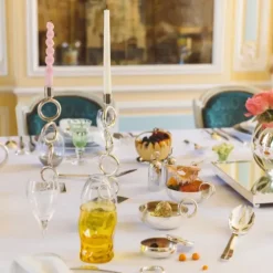 Vertigo Silver Plated Candlestick