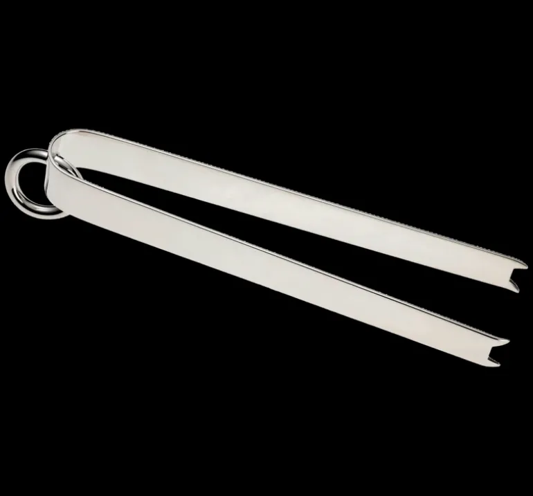 Vertigo Silver Plated Ice Tongs