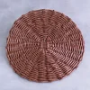 Vida Faux Wicker Placemat Brown Set of 4