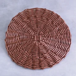 Vida Faux Wicker Placemat Brown Set of 4