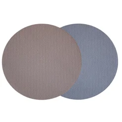 Vida Snakeskin Reversible Placemat Light Blue & Tans Set of 4