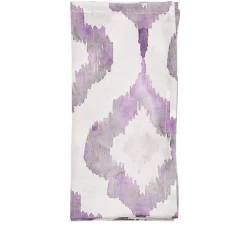 Watercolor Ikat Napkin Lilac & Grey Set of 4