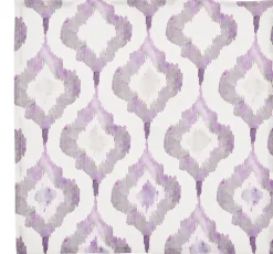 Watercolor Ikat Napkin Lilac & Grey Set of 4