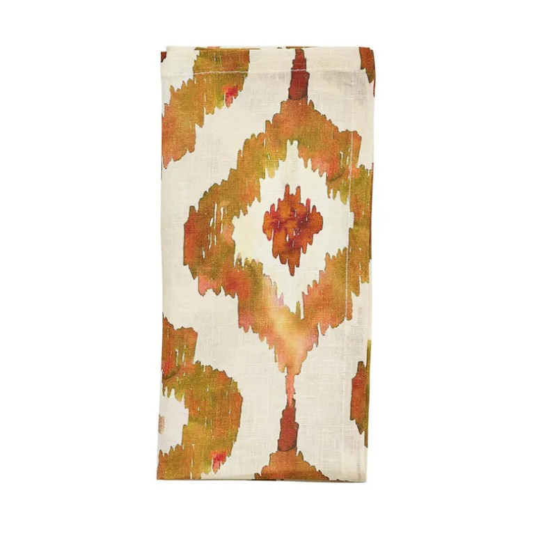 Watercolor Napkin Rust Set of 4