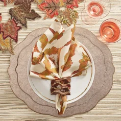 Watercolor Napkin Rust Set of 4