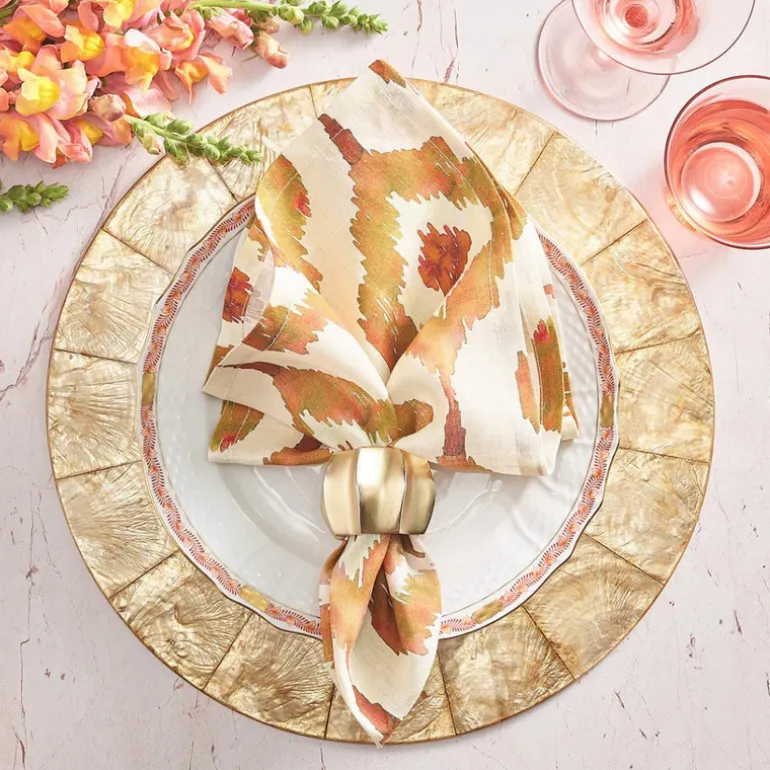 Watercolor Napkin Rust Set of 4