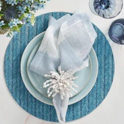 Watercolor Stripe Napkin Set of 4