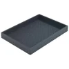Wicker Rectangle Tray Black