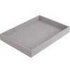Wicker Rectangle Tray Grey