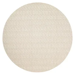 Wicker Round Placemat Cream Set of 4