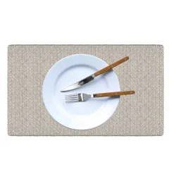 Woven Silver Oblong Placemat Set of 4
