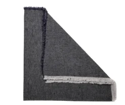 Woven Washed Black Napkin Set of 4