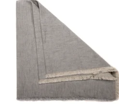 Woven Washed Fringe Napkin Grey Set of 4