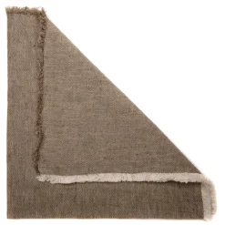 Woven Washed Fringe Napkin s/4 - Taupe