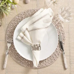 Zen Grey & Taupe Placemat Set of 4